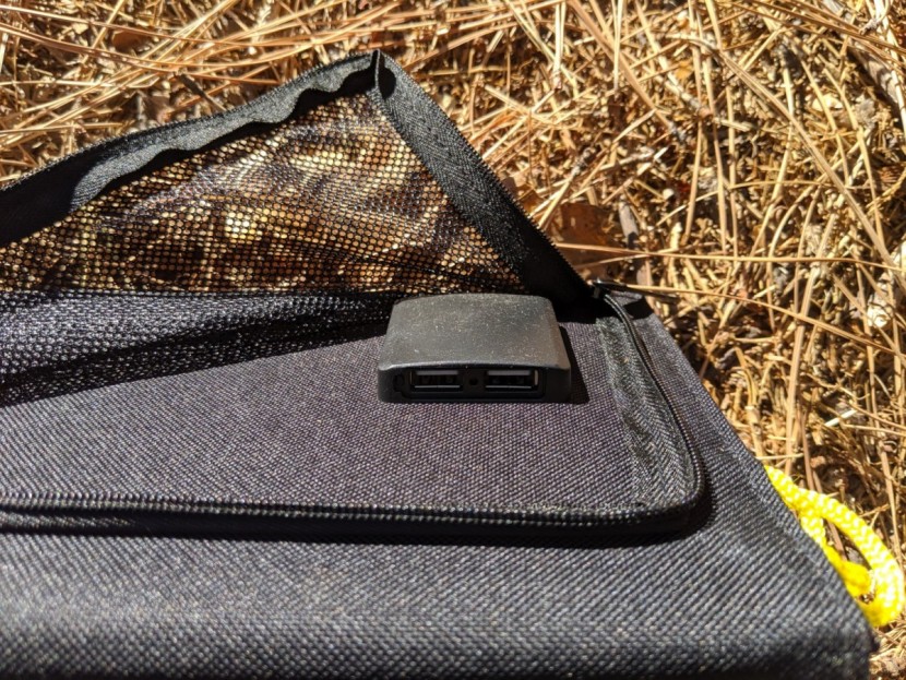 eceen 13w - here are the panel's dual usb ports. it wasn't entirely necessary to...