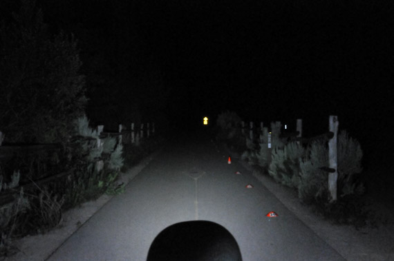 Beam photo of Northbound Train LED