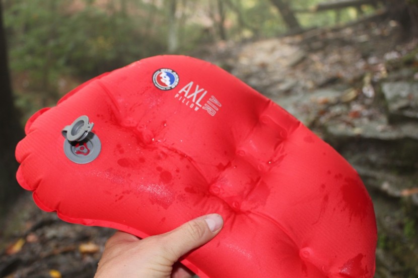 big agnes axl air pillow - inflation is quick and easy with a few breaths. it doesn't deflate...