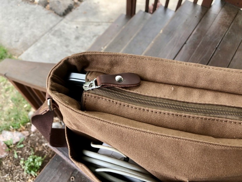 egoelife canvas - we fit a 13" laptop in the egoelife but there's no dedicated sleeve...