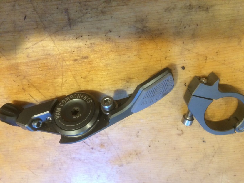 pnw components bachelor ir - the loam lever is machined metal and has two mounting points.