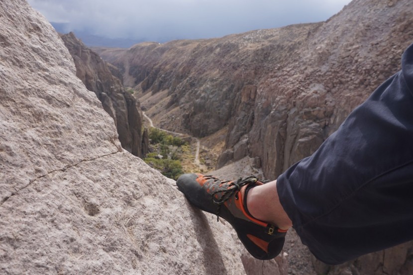 climbing shoes - multi-pitch climbing is where comfortable shoes with a flat midsole...