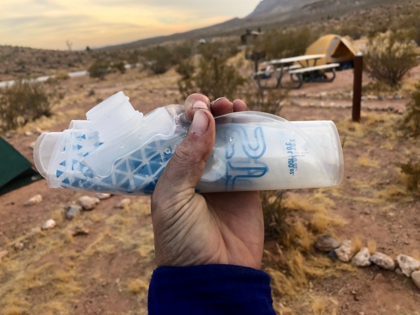 hydration bladder - a look at the super packable nature of the platypus hoser which...