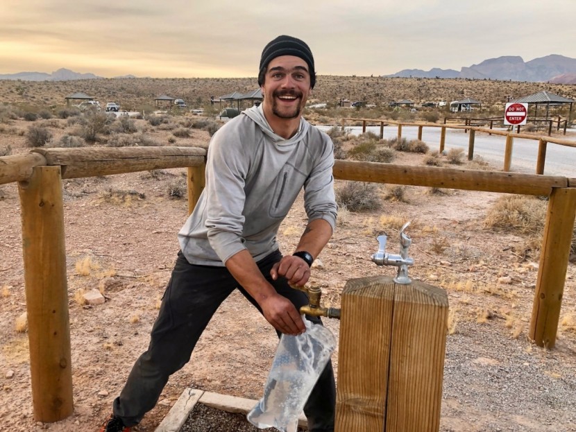 hydration bladder - nolan is psyched on hydration. with just one hand, you can fill the...