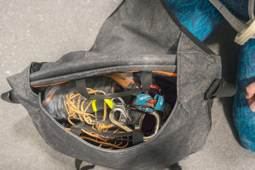 petzl kab - enough space for a laptop and gym basics, but not a lot more space...