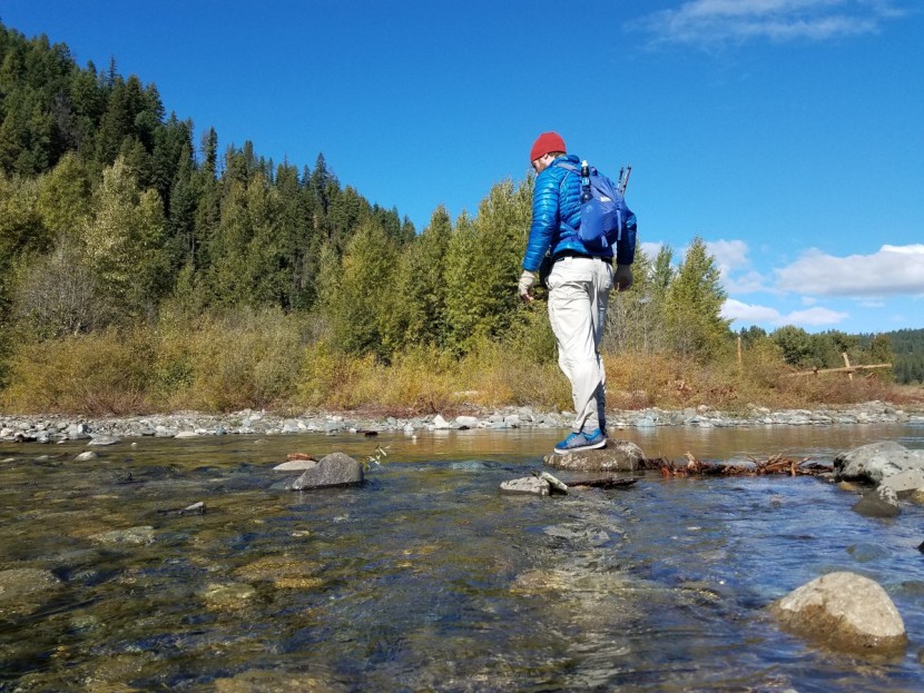 nrs vibe - the soft, siped rubber does acceptably well on slick, wet rocks.