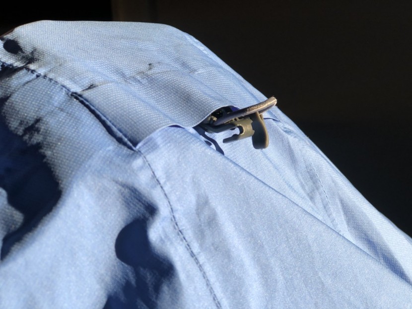 outdoor research interstellar for women - the hood clip, in theory, takes up some of the excess space in this...