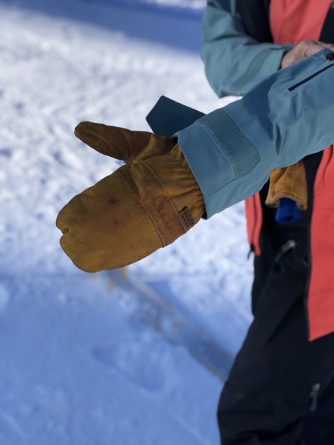 we loved the jacket's huge, velcro-adjustable cuffs.