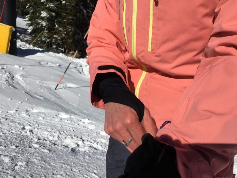 armada stadium - the stadium's wrist gaiters keep our sleeves in place when we're...