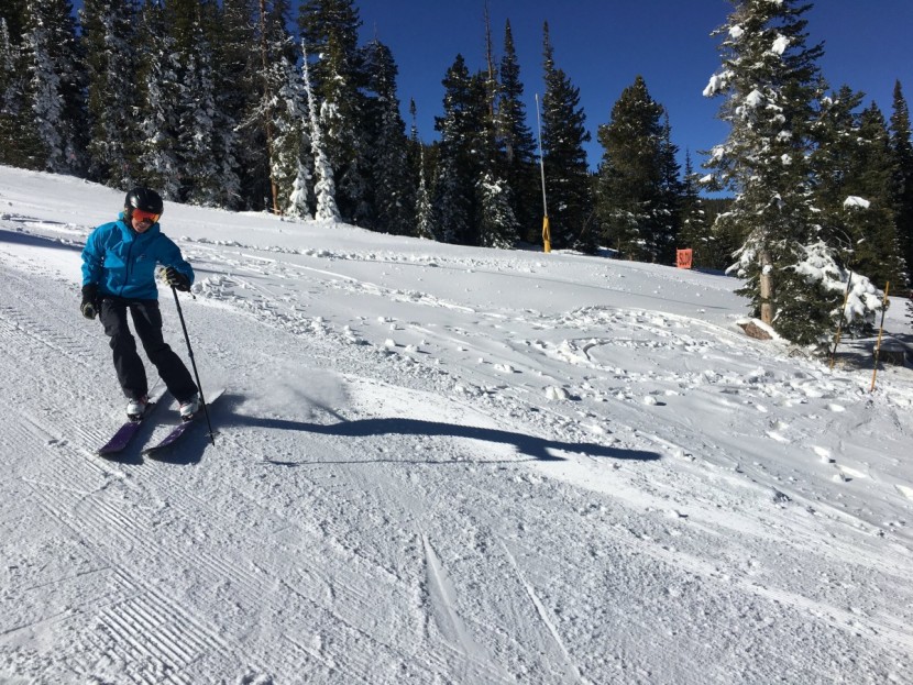 patagonia powder bowl jacket for women - we loved skiing in all conditions in the powder bowl!