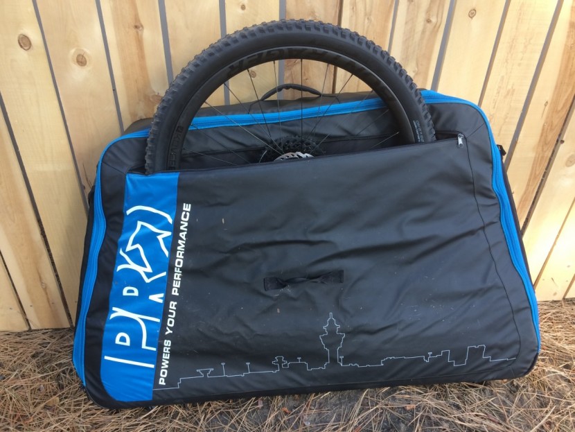 pro bike travel case - this case has by far the best wheel pockets among test cases.