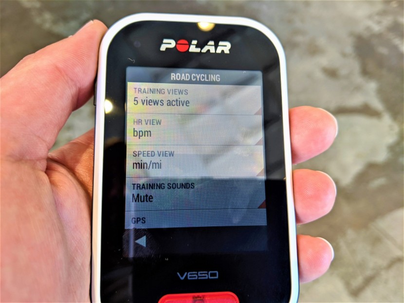 polar v650 - the degree of customization can be quite detailed, if you choose...