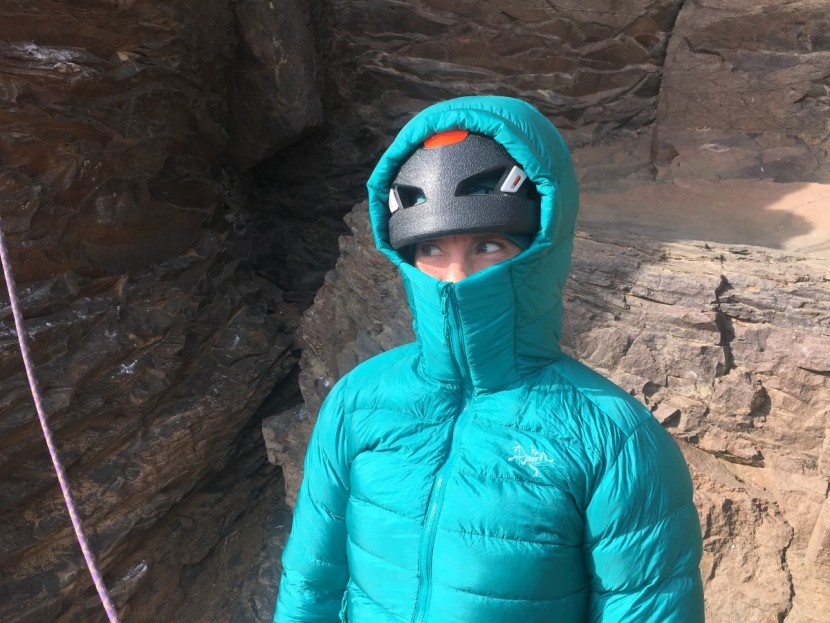down jacket womens - cozy hood! the arx'teryx cerium sv is a longtime winner.