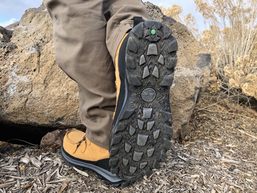timberland chillberg insulated - the traction on the bottom of this boot features well-spaced lugs...