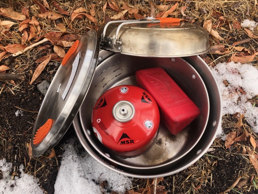 gsi outdoors glacier basecamper - everything nests nicely inside! there's even room to add a cleaning...