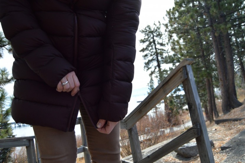 arc'teryx seyla - the double-sided zipper came in handy when we wanted better mobility...