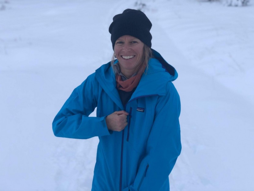 patagonia powder bowl jacket for women - the powder bowl's style is basic but not boring.