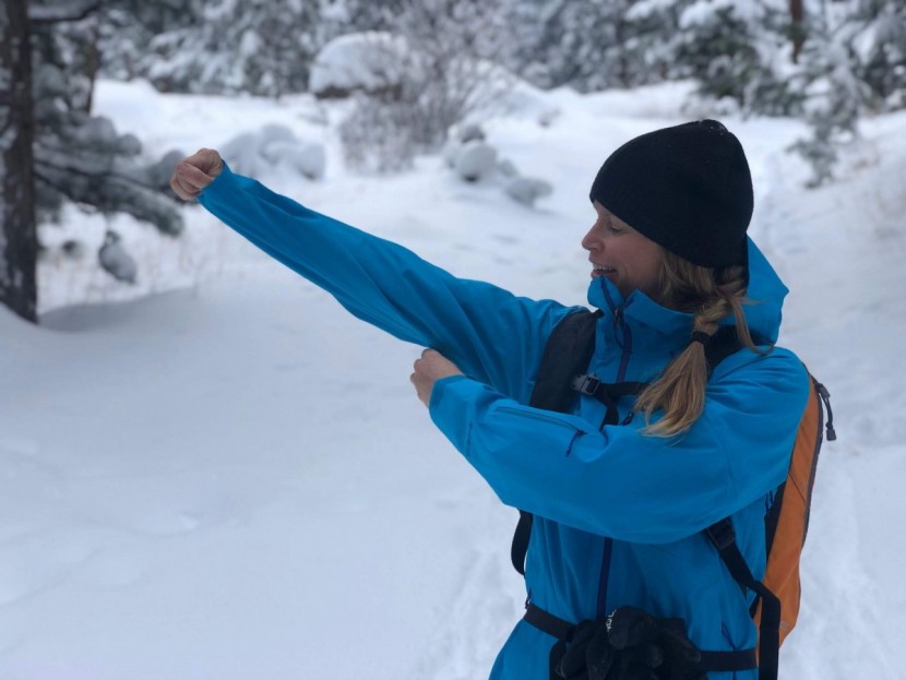 ski jacket womens - the patagonia powder bowl has long pit zips.