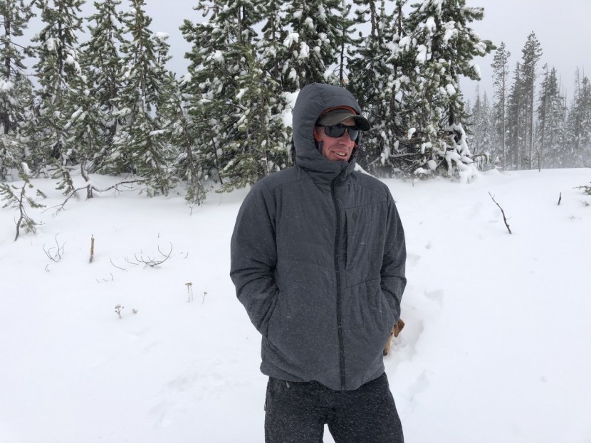 black diamond first light stretch hoody - in rough wintery conditions, this jacket is still a bit thin for...