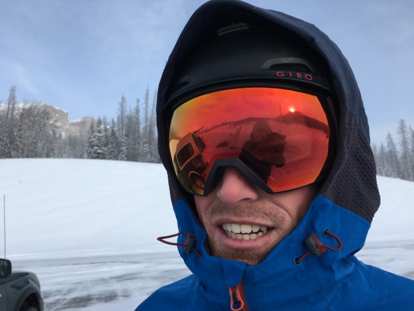 outdoor research hemispheres jacket - the hood has good coverage and plenty of room for adjustment to seal...