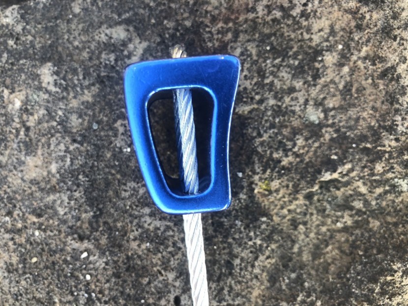 climbing nut - this photo shows the classic "curved" design, where one of the two...