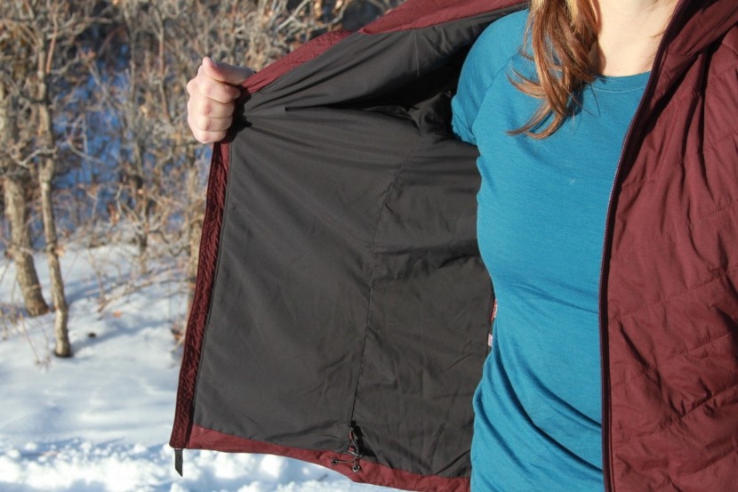 black diamond first light stretch hoody for women - the interior liner is quite porous, offering decent breathability...