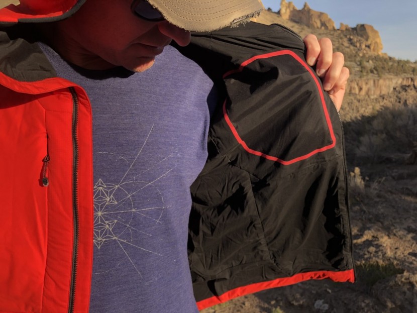 the north face summit l3 ventrix 2.0 hoody - the interior fabric is stretchy and very soft, as well as...