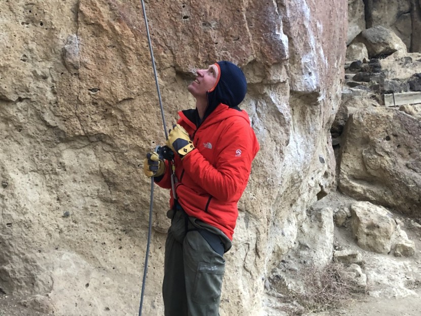 the north face summit l3 ventrix 2.0 hoody - stretchy and mobile as a belay jacket if the weather isn't too...
