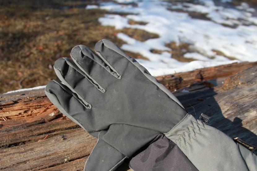 outdoor research arete for women - the nylon palm is reinforced but less durable than leather...