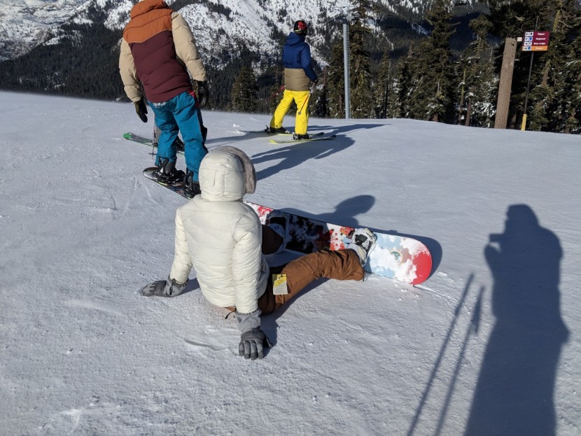 black diamond guide for women - on these super cold days, we hang out with our gloves in the snow...