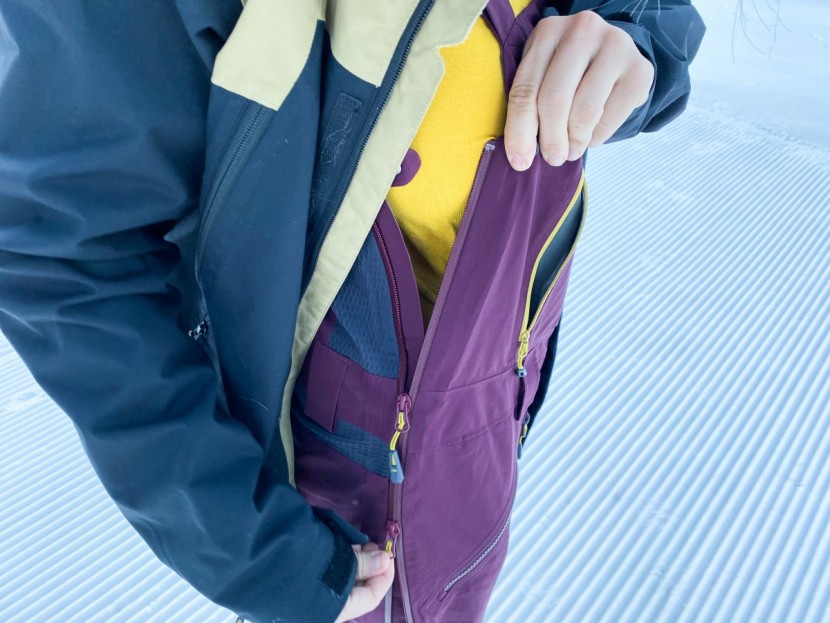 outdoor research hemispheres bib for women - the hemispheres bibs take ventilation seriously with massive...