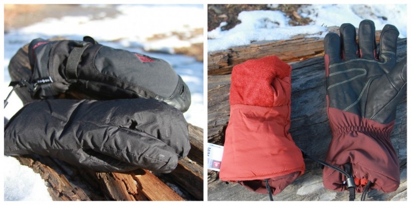 ski gloves womens - the double construction of the mitt to the left offers more...