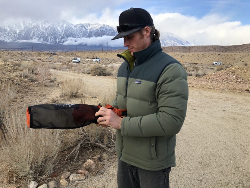 rei co-op flexlite air - the mesh stuff sack is wide enough that there's no struggle to put...