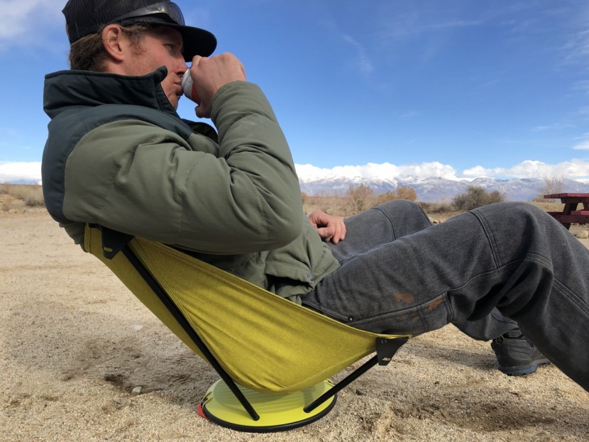 therm-a-rest uno - the uno's seat is quite comfortable, but its proximity to the ground...