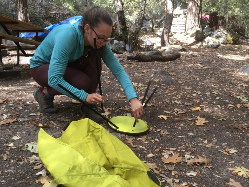 therm-a-rest uno - the uno is super stable thanks to its wide base.