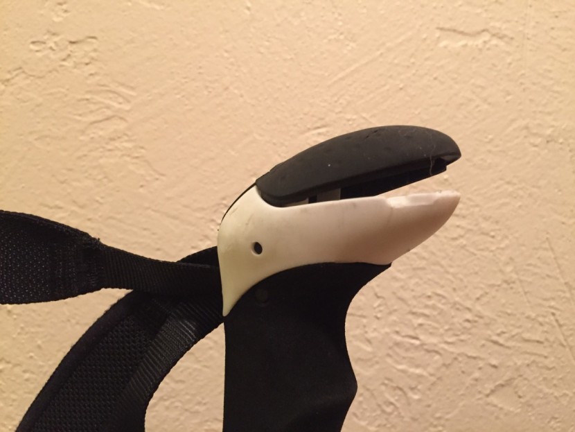 leki micro vario carbon max - the rubber cap of the grip handle separated from the rest of the...