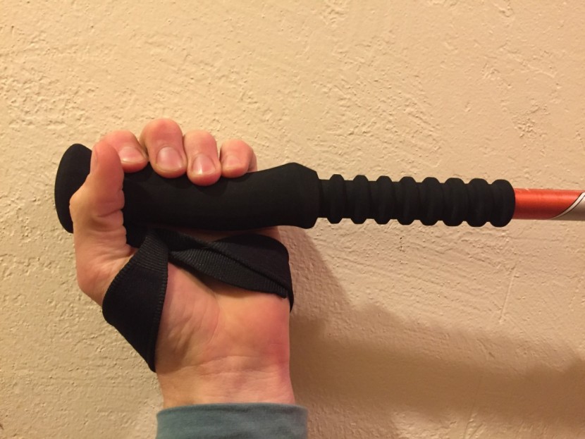 komperdell explorer contour powerlock - the komperdell's foam grips are too thick for small hands to grasp...