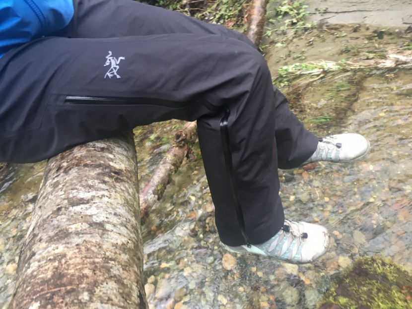 arc'teryx zeta sl pant for women - with highly waterproof gore-tex paclite plus and waterproof zippers...