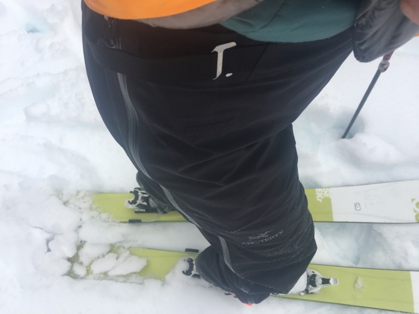 arc'teryx beta sl pant for women - the hook and loop closure on either side of the waist band can be a...