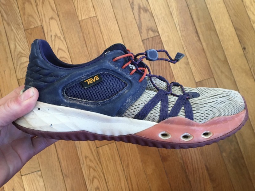 teva terra-float churn it up for women - made almost entirely of mesh and with in-step drainage, these shoes...