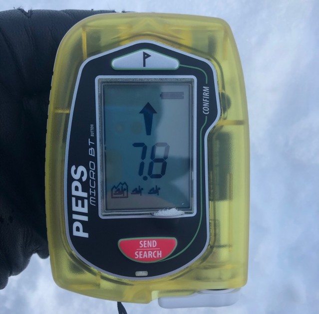 pieps micro bt - this model proved very capable in complex multiple burial...