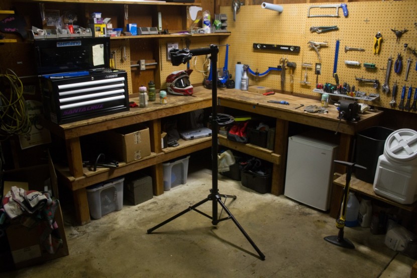 eclypse repair stand - the eclypse feels right at home in a garage or workshop.