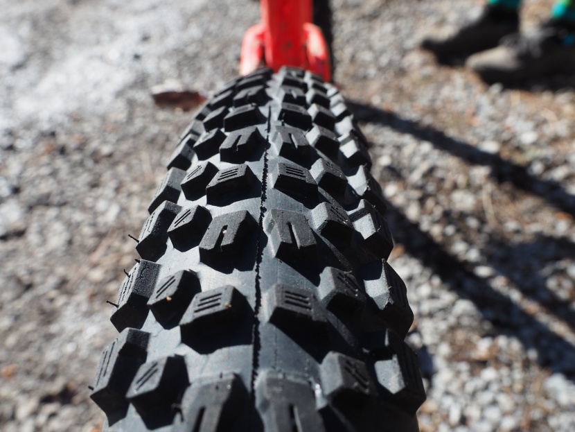 vittoria agarro 2.6 - this is a fast-rolling rear tire. this rolling speed is noticeable...