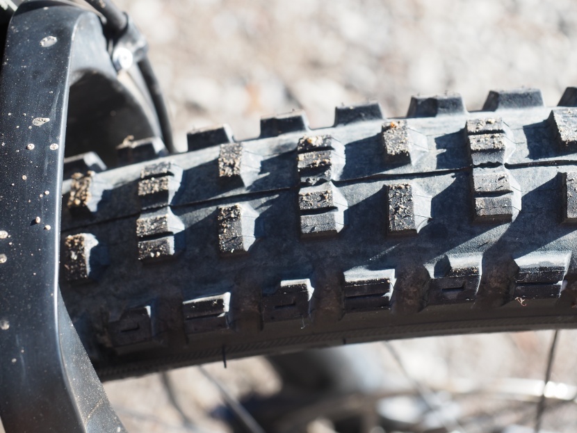 bontrager se5 team issue 2.6 - alternating ramped/square knobs offer superb pedaling traction.