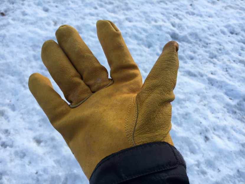 flylow ridge glove - the thick pigskin leather of the ridge glove should help them last...