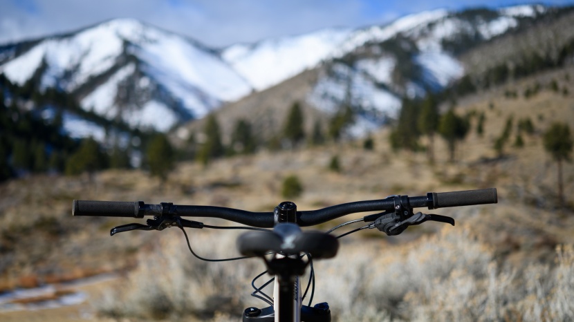 salsa horsethief deore - the cockpit is pretty dialed. we'd probably trim the handlebar a...