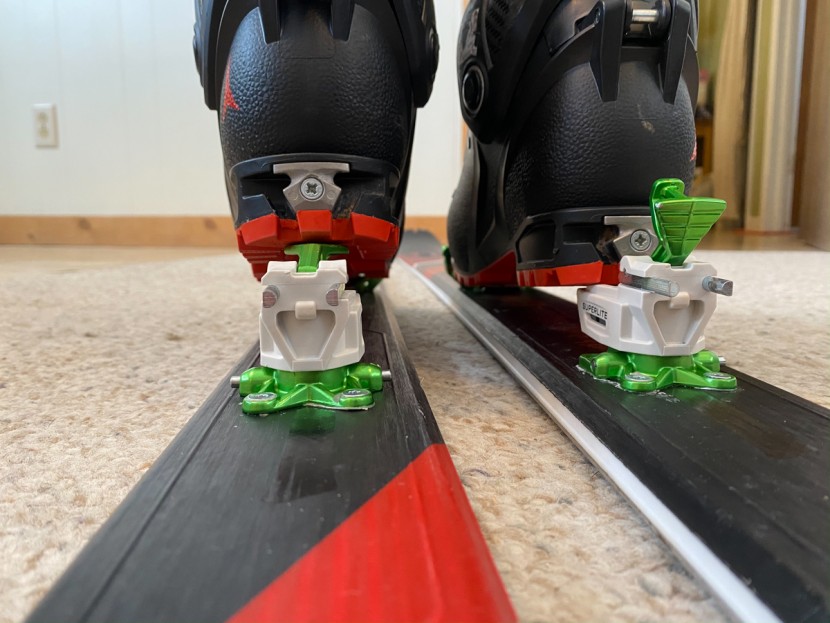 dynafit tlt superlite 2.0 10 - the two main heel lift levels of the tlt superlight. they aren't...