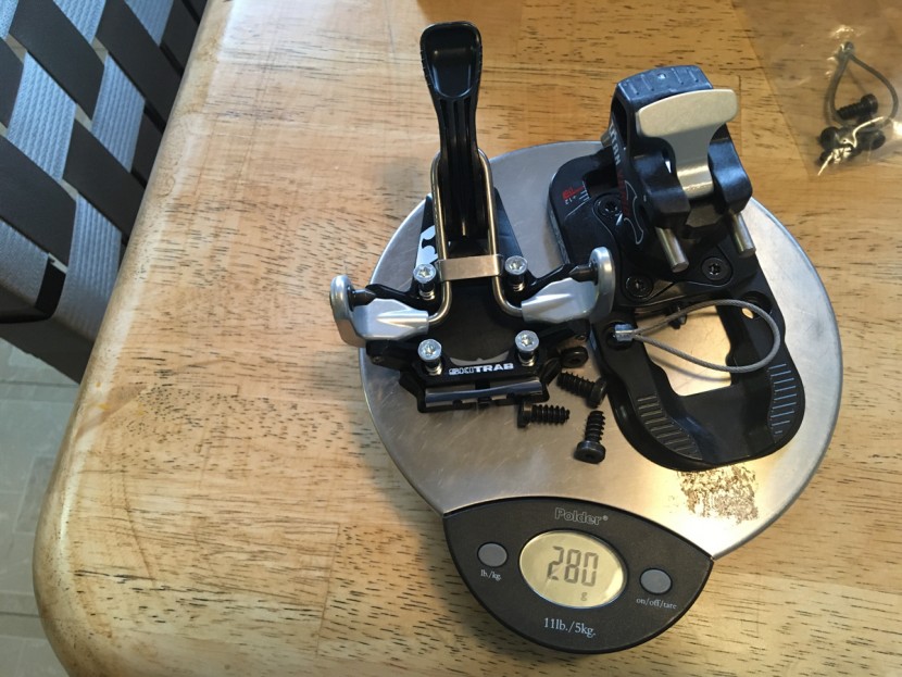 ski trab titan vario - 280 grams isn't ultra light, but it is likely more svelte than what...