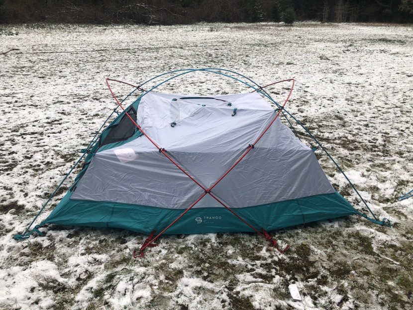 mountain hardwear trango 2 - one of our favorite design aspects of the trango's clip-up design is...