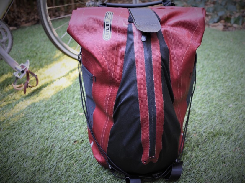 ortlieb vario - the roll-top closure with a hefty velcro closure strap is not quite...